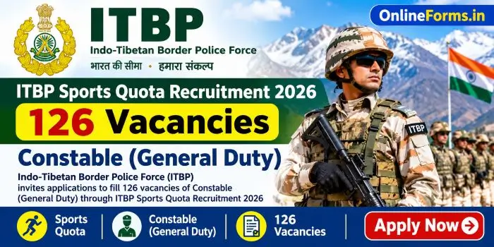 ITBP Sports Quota Recruitment 2026